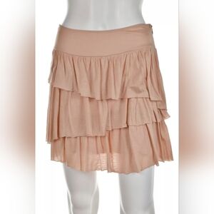 ☆ BANANA REPUBLIC Pink Tiered Knit Mini Skirt - Womens Size 4